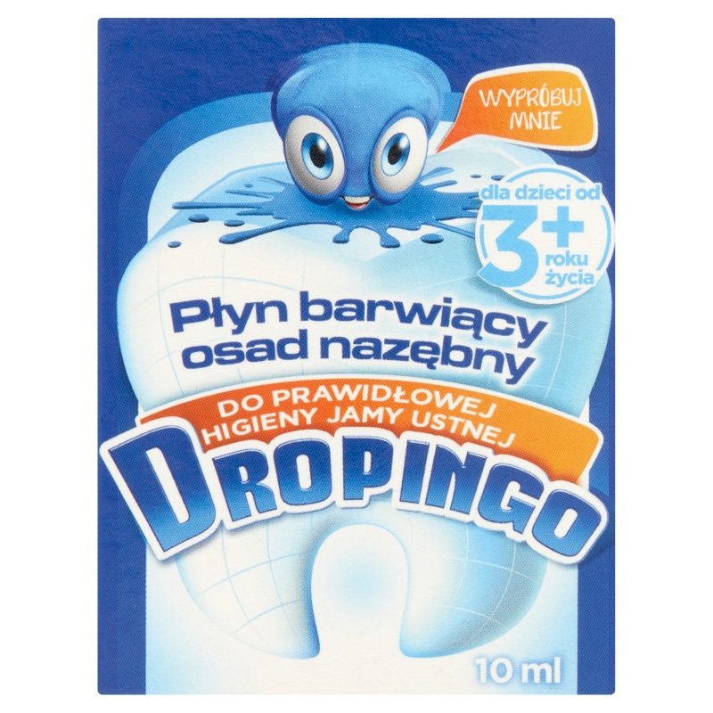 Dropingo płyn barwiący osad nazębny o smaku owocowy, 10 ml