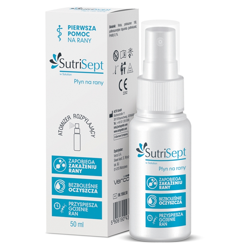 SutriSept, płyn do przemywania ran, 50 ml