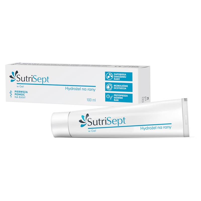 SutriSept Hydrożel, hydrożel na rany, 100 ml