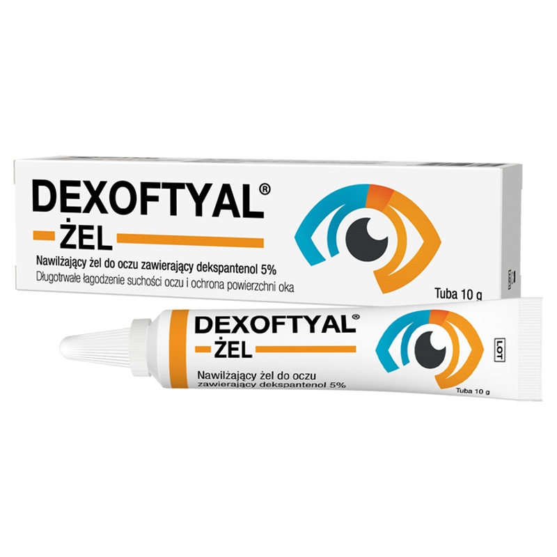 DEXOFTYAL nawilżający żel do oczu zawierający dekspantenol 5% 10g