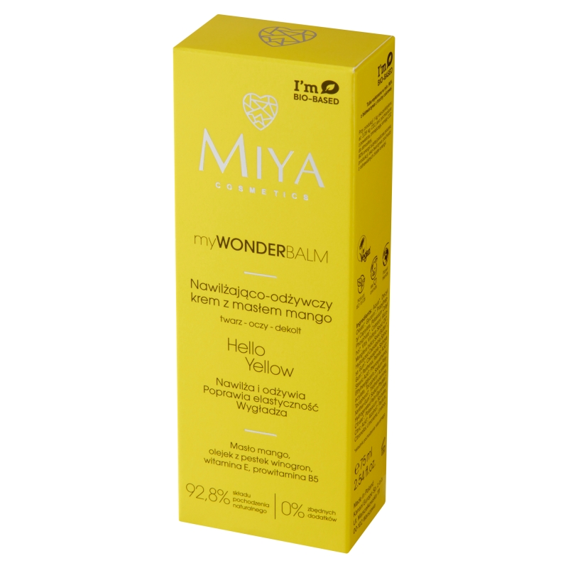 Miya Hello Yellow Krem, nawilżająco - odżywczy z masłem mango, 75 ml
