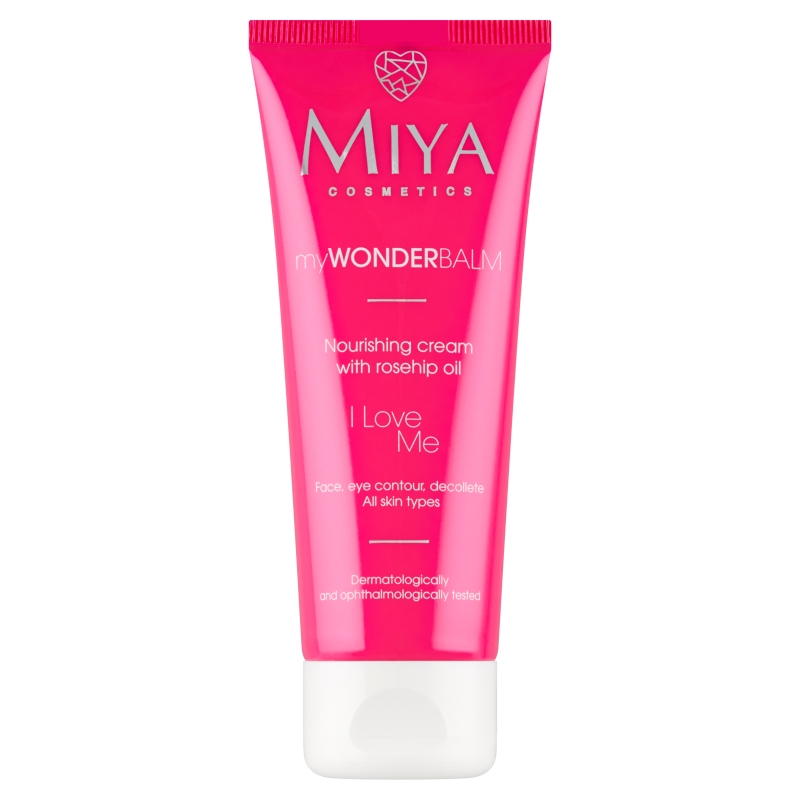 Miya  I Love Me, krem odżywczy z olejkiem z róży, 75 ml