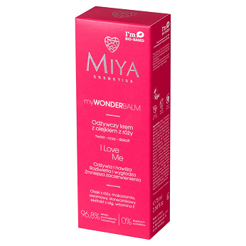 Miya I Love Me, krem odżywczy z olejkiem z róży, 75 ml