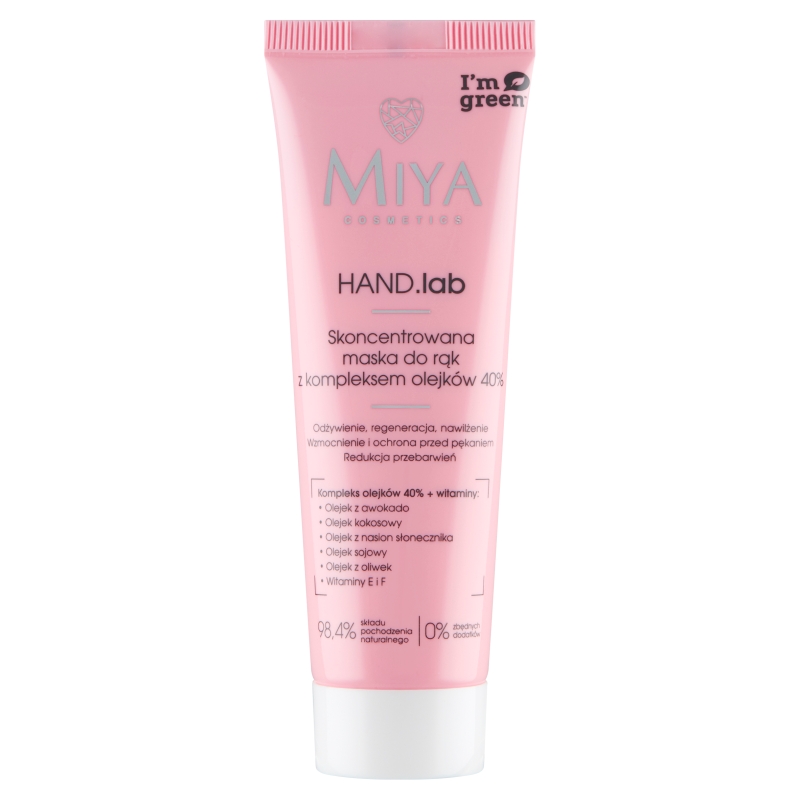 Miya HAND.lab, maska do rąk z kompleksem olejków, 50 ml