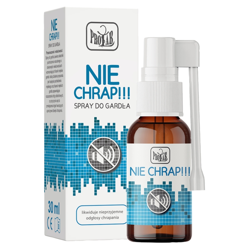 Nie chrap, spray do gardła przeciwko chrapaniu, 30 ml