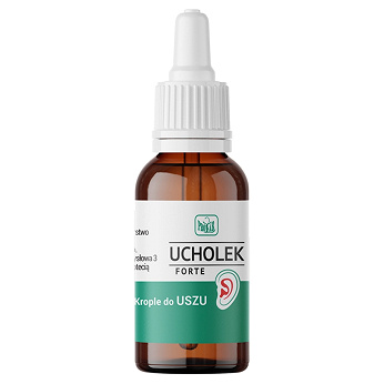 Ucholek forte , krople wspomagające leczenie stanów zapalnych ucha, 20 ml