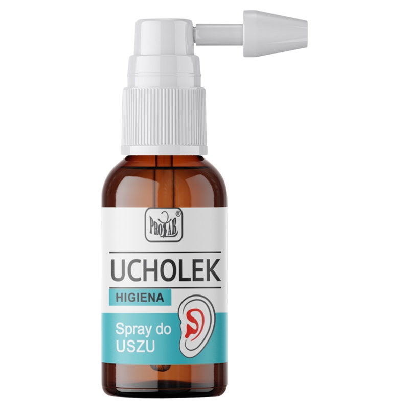 Ucholek Higiena , spray do usuwania woskowiny, zapobieganiu zatykania uszu, 20 ml