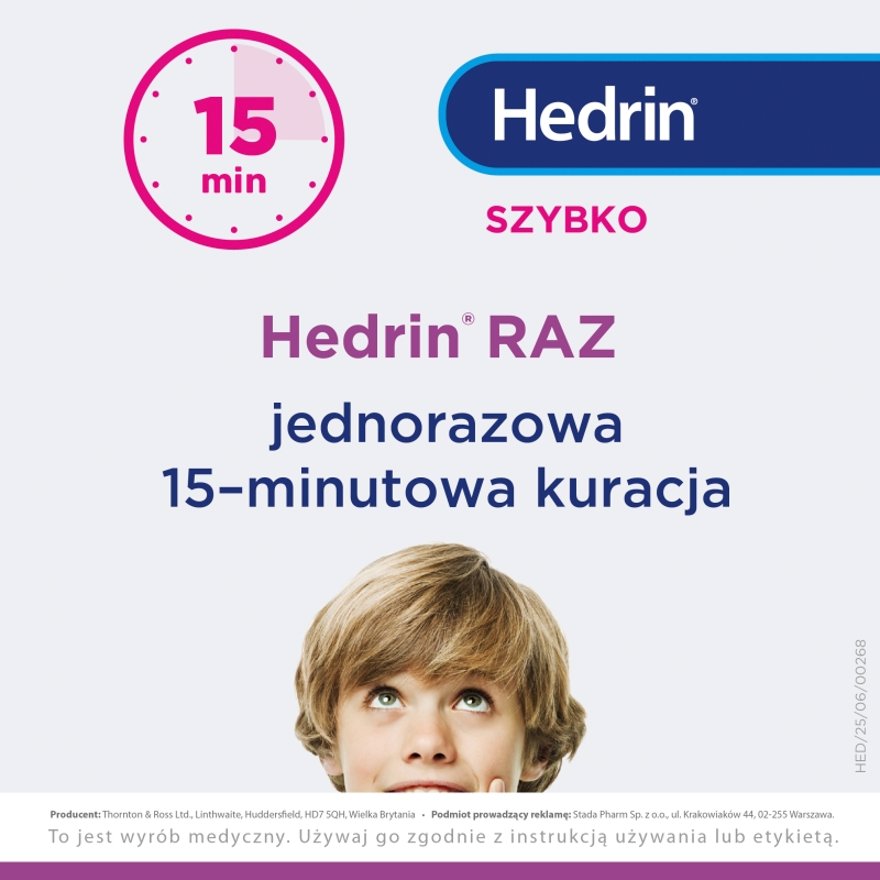 Hedrin RAZ, żel w sprayu na wszawicę, butelka z atomizerem 60 ml