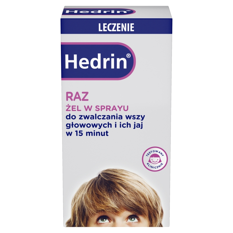 Hedrin RAZ żel w sprayu na wszawicę, butelka z atomizerem 60 ml 