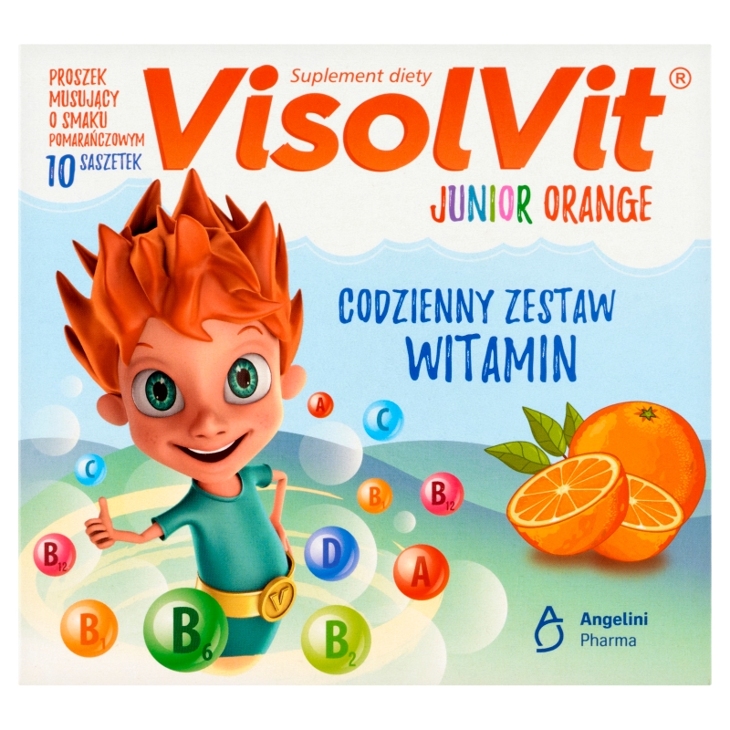 VisolVit Junior Orange granulat z witaminami dla dzieci, 10 sasz. 