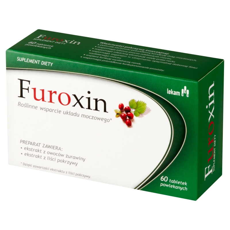 Furoxin, tabletki ze składnikami wspomagającymi układ moczowy, 60 szt.