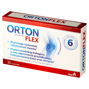 Orton Flex, kapsułki ze składnikami wspomagającymi sprawność stawów, 30 szt.
