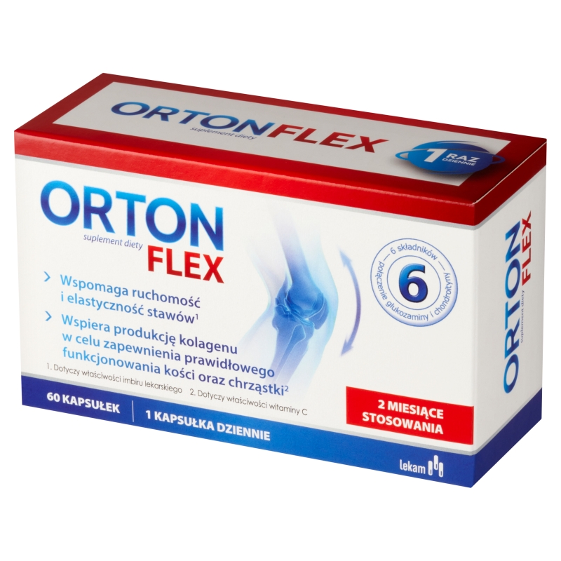 Orton Flex, kapsułki ze składnikami wspomagającymi sprawność stawów, 60 szt.