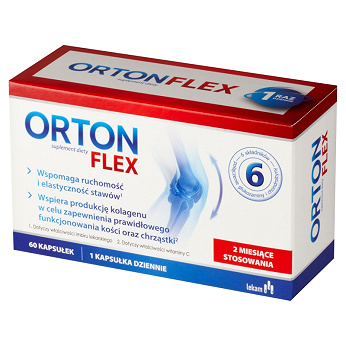 Orton Flex, kapsułki ze składnikami wspomagającymi sprawność stawów, 60 szt.