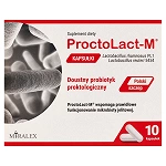 ProctoLact-M kapsułki ze składnikami wspomagającymi prawidłowe funkcjonowanie mikrobioty jelitowej, 10 szt.
