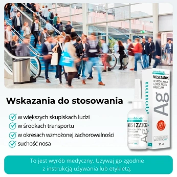 Nanobiotic MED Silver NOS i ZATOKI, płyn, 30 ml