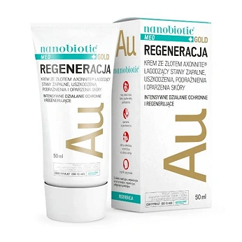 Nanobiotic Gold Skin Repair, krem łagodzący ze złotem, 50 ml