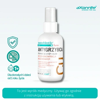 Nanobiotic Med Copper Antygrzybica, spray przeciwgrzybiczy do stóp i dłoni, 75 ml