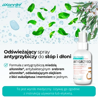Nanobiotic Med Copper Antygrzybica, spray przeciwgrzybiczy do stóp i dłoni, 75 ml