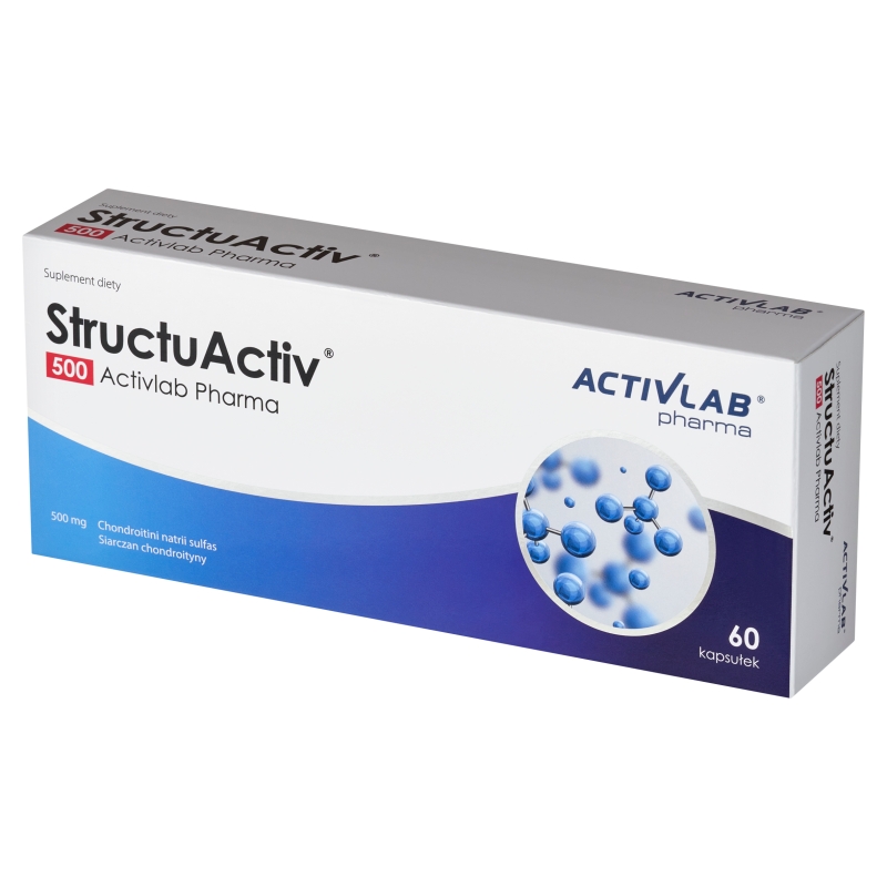 StructuActiv 500, kapsułki ze składnikami łagodzącymi objawy choroby stawów, 60 szt.