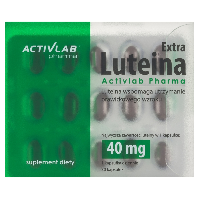 Luteina Extra kapsułki ze składnikami wspierającymi prawidłowy wzrok, 30 szt.