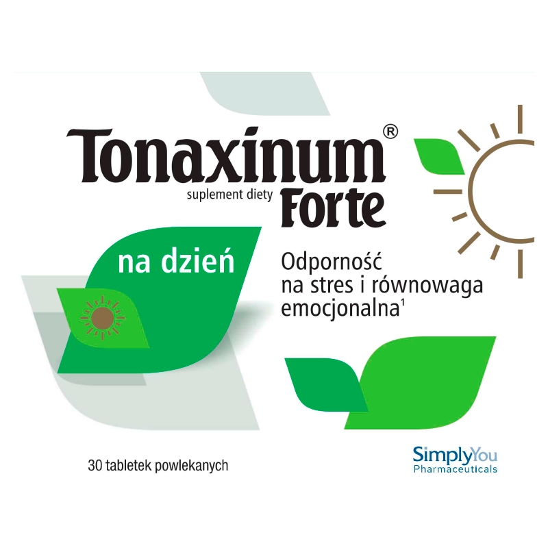 Tonaxinum Forte na dzień  tabletki dla osób narażonych na stres, 30 szt.