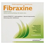 Fibraxine, proszek ze składnikami uzupełnieniającymi dietę w błonnik i laktoferynę, 15 sasz. x 6 g