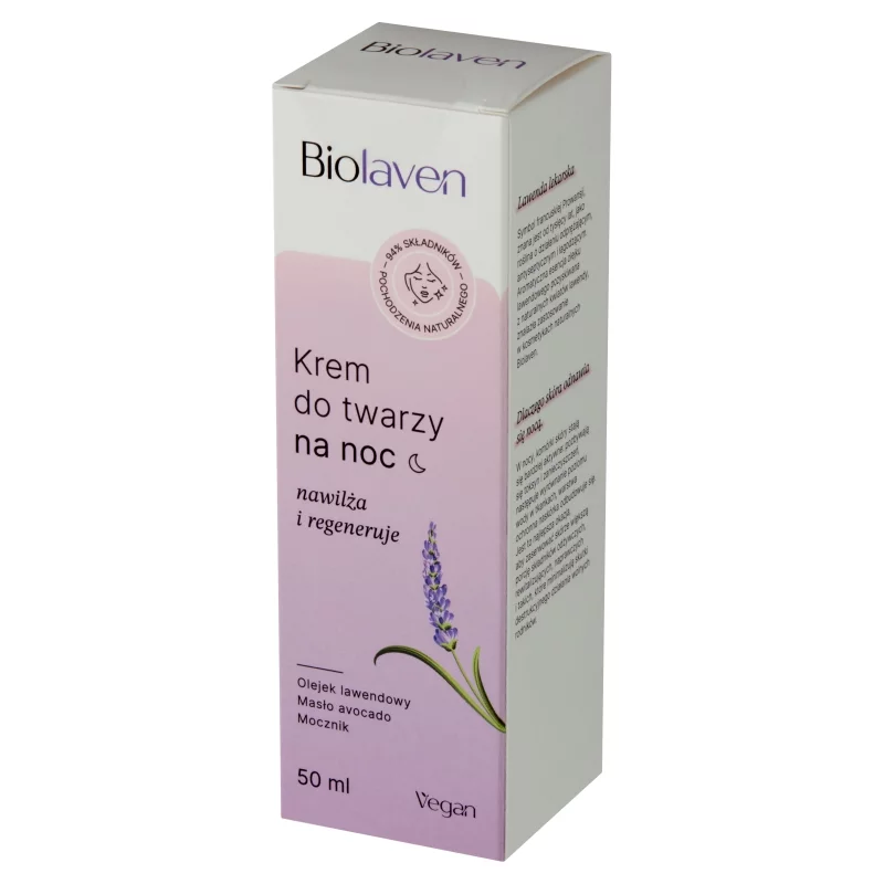Biolaven , krem do twarzy na noc, 50 ml