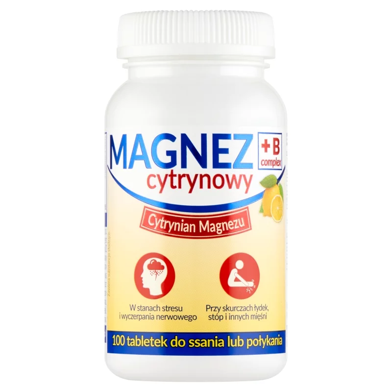 Magnez B6 cytrynian magnezu, 100 szt. 
