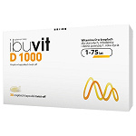 Ibuvit D 1000 kapsułki twist-off ze składnikami na niedobór witaminy D, 30 szt.