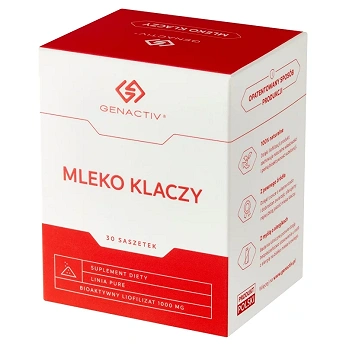 Mleko Klaczy Genactiv, produkt ze składnikami wspierającymi zdrowie, 30 sasz.