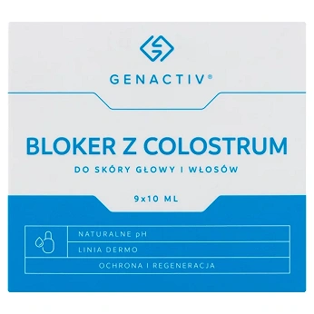 Bloker z Colostrum, płyn na skórę głowy dla osób stosujących zabiegi koloryzacji i rozjaśniania, 10 ml
