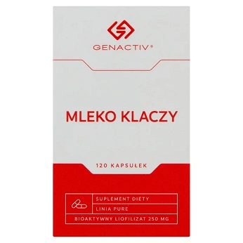 Mleko Klaczy Genactiv, produkt ze składnikami wspierającymi zdrowie, 120 szt.
