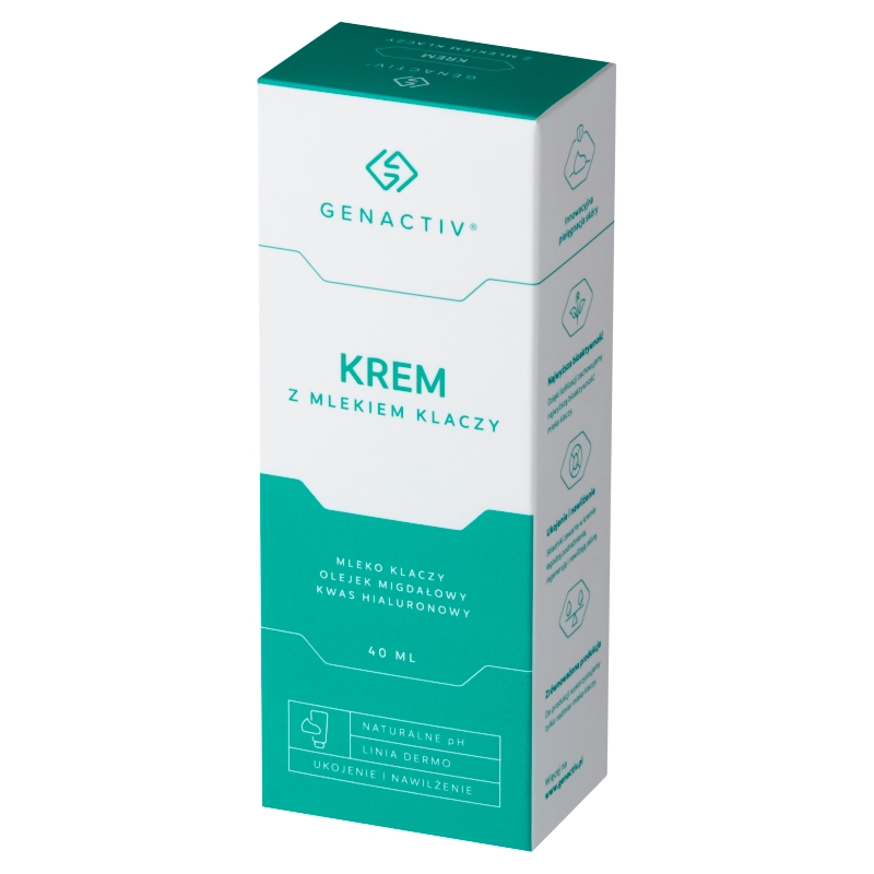 Крем для лица Genactiv с молоком кобылицы, увлажняющий и успокаивающий, для сухой кожи, 40 мл — фото 3