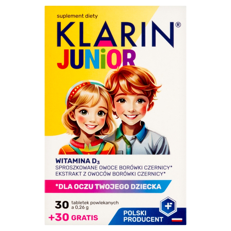 Klarin Junior 30 + 30 tabletek powlekanych
