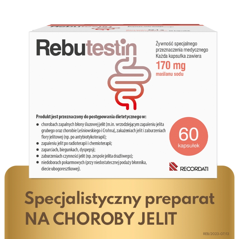 Rebutestin, kapsułki wspomagające w zaparciach, 60 szt.