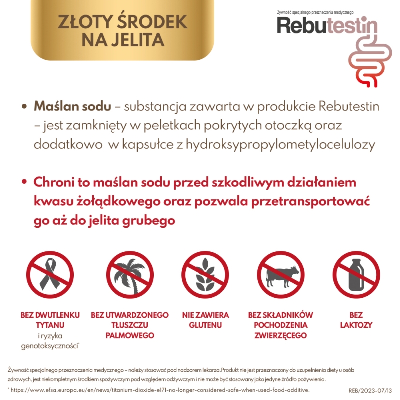 Rebutestin, kapsułki wspomagające w zaparciach, 60 szt.