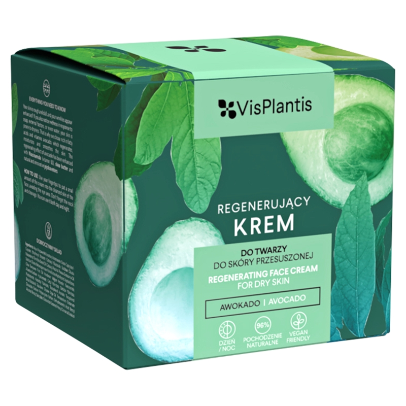 ELFA PHARM Vis Plantis, krem regenerujący z awokado, 50 ml — Składniki i ocena