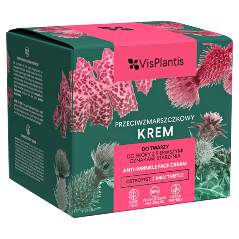 ELFA PHARM VisPlantis, krem przeciwzmarszczkowy do twarzy, 50 ml — Składniki i ocena