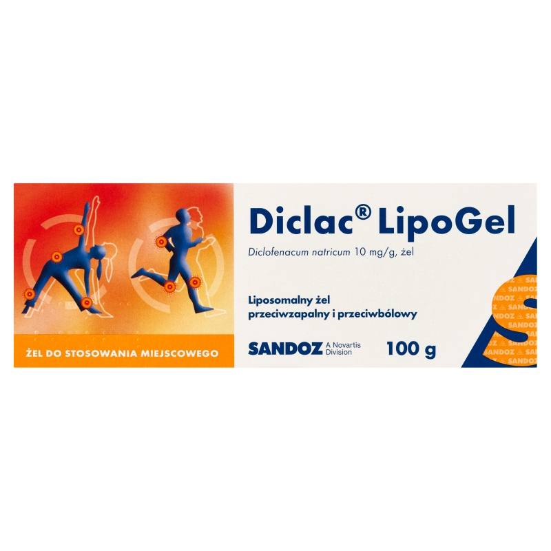 Diclac Lipogel żel przeciwbólowy i przeciwzapalny, 100 g. 
