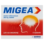 Migea tabletki na migrenowy ból głowy, 4 szt.