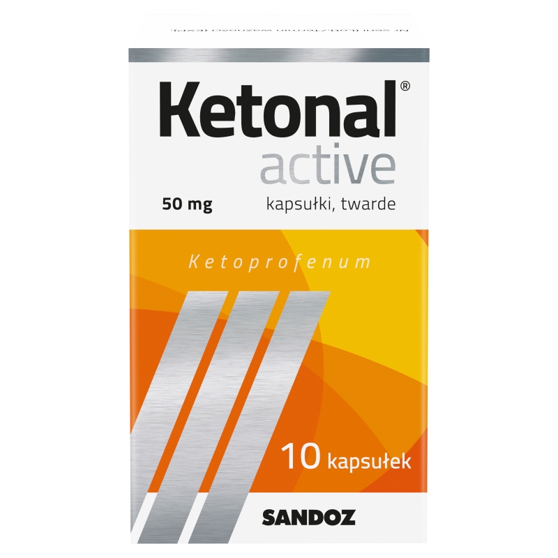 Ketonal active kapsułki na ból słaby i umiarkowany różnego pochodzenia, 10 szt.