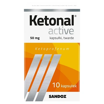 Ketonal active, kapsułki na ból słaby i umiarkowany różnego pochodzenia, 10 szt.