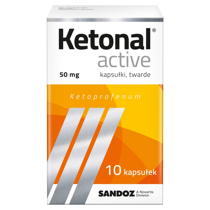 Ketonal active, kapsułki na ból słaby i umiarkowany różnego pochodzenia, 10 szt.