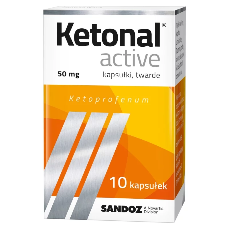 Ketonal active, kapsułki na ból słaby i umiarkowany różnego pochodzenia, 10 szt.