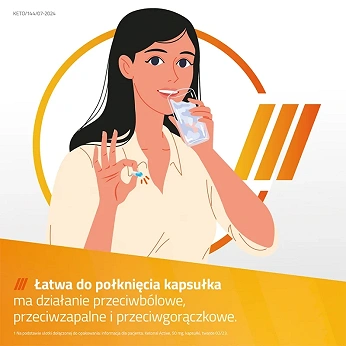 Ketonal active, kapsułki na ból słaby i umiarkowany różnego pochodzenia, 20 szt.