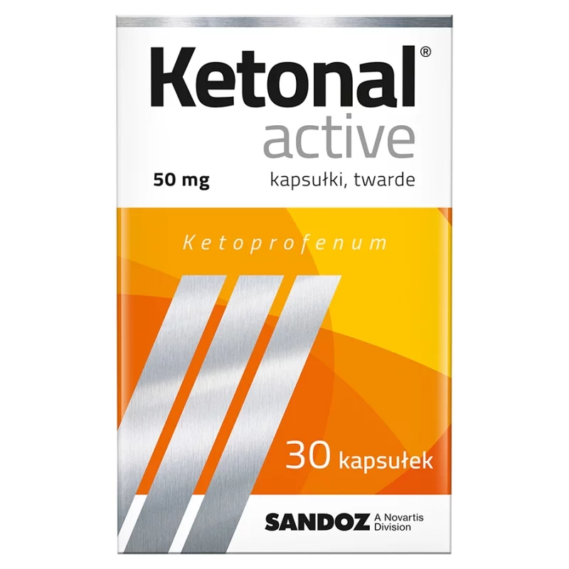 Ketonal Active, kapsułki na ból słaby i umiarkowany różnego pochodzenia, 30 szt.