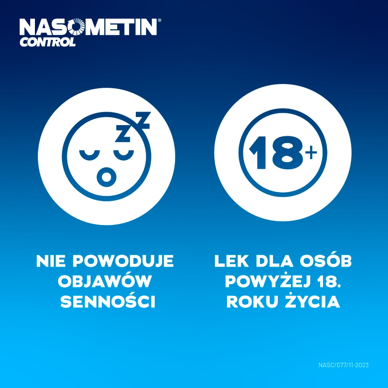 Nasometin Control, aerozol na alergiczne zapalenie błony śluzowej nosa, 120 dawek