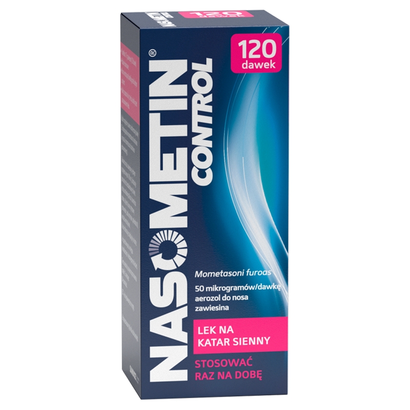 Nasometin Control, aerozol na alergiczne zapalenie błony śluzowej nosa, 120 dawek