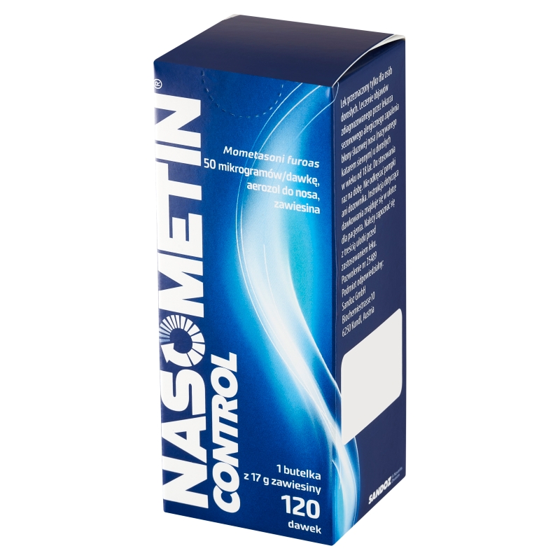 Nasometin Control, aerozol na alergiczne zapalenie błony śluzowej nosa, 120 dawek